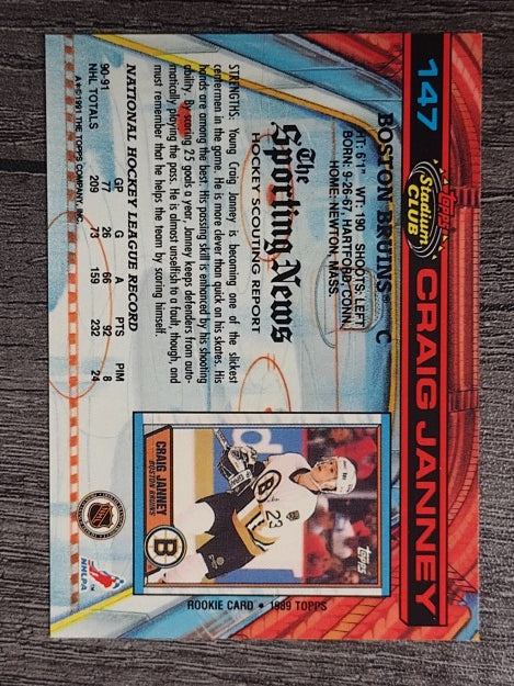 1991-92 Stadium Club #147 Craig Janney