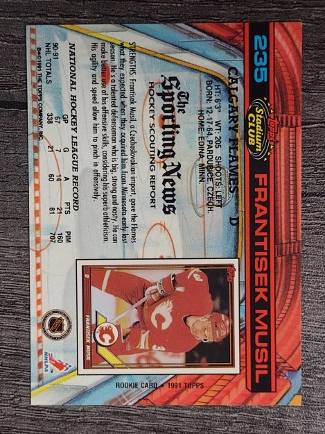 1991-92 Stadium Club #235 Frank Musil
