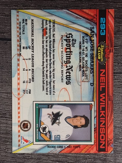 1991-92 Stadium Club #293 Neil Wilkinson