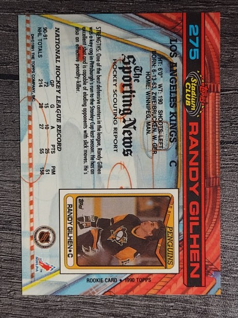 1991-92 Stadium Club #275 Randy Gilhen