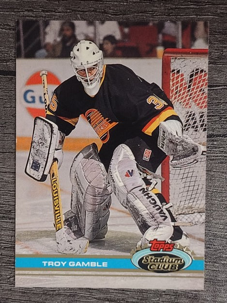 1991-92 Stadium Club #218 Troy Gamble