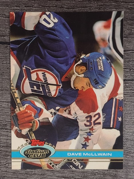 1991-92 Stadium Club #202 Dave McLlwain