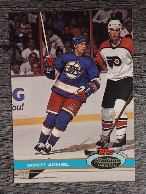 1991-92 Stadium Club #30 Scott Arniel