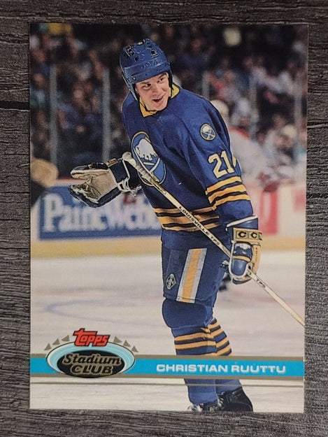 1991-92 Stadium Club #33 Christian Ruuttu