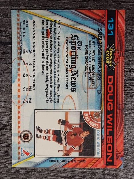 1991-92 Stadium Club #131 Doug Wilson