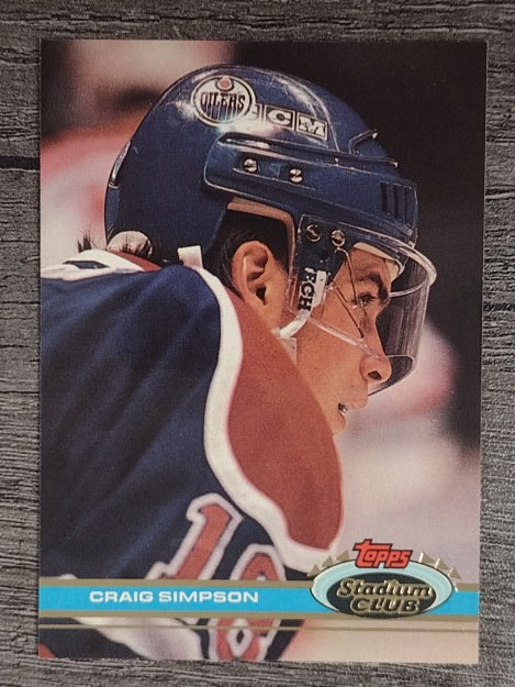 1991-92 Stadium Club #137 Craig Simpson