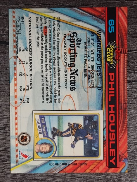 1991-92 Stadium Club #65 Phil Housley
