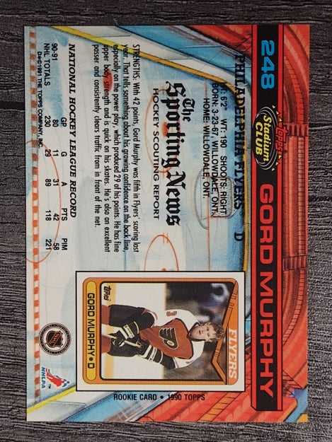 1991-92 Stadium Club #248 Gord Murphy