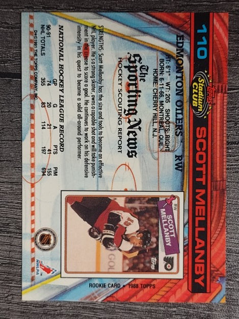 1991-92 Stadium Club #110 Scott Mellanby