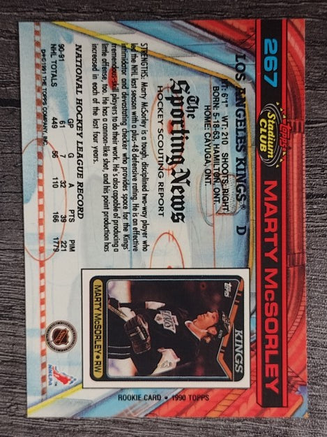 1991-92 Stadium Club #267 Marty McSorley