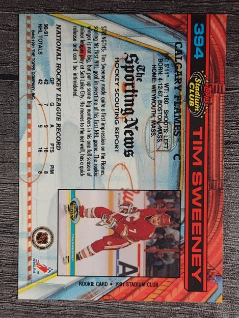 1991-92 Stadium Club #394 Tim Sweeney