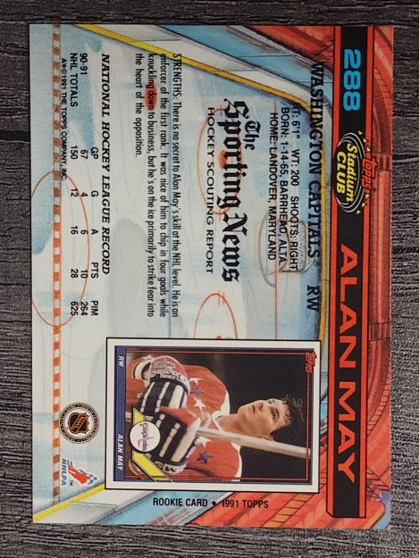 1991-92 Stadium Club #288 Alan May