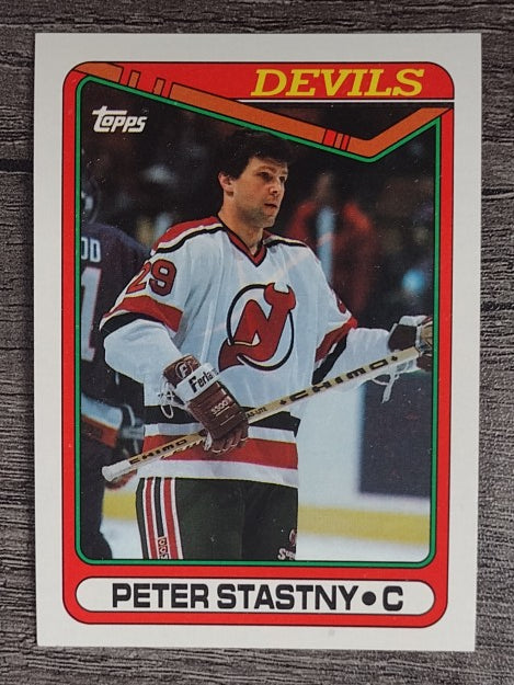 1990-91 Topps #334 Peter Stastny
