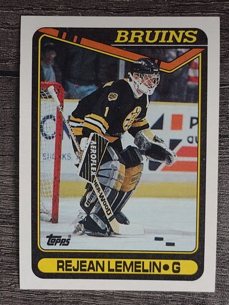 1990-91 Topps #343 Rejean Lemelin