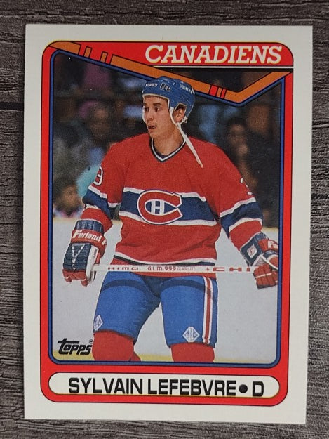 1990-91 Topps #159 Sylvain Lefebvre RC