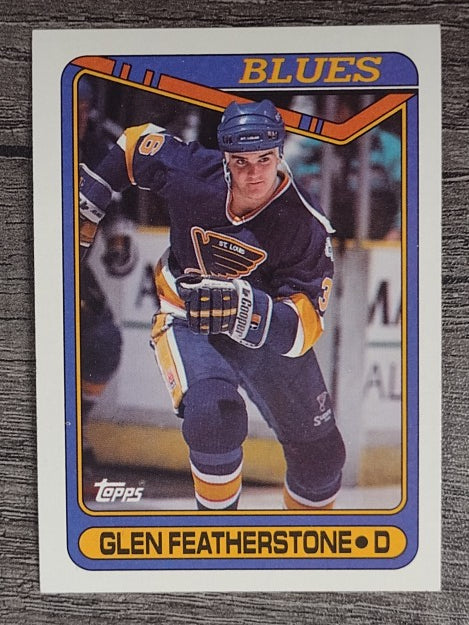 1990-91 Topps #387 Glen Featherstone RC