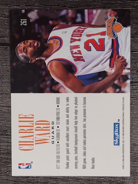 1994-95 SkyBox Premium #261 Charlie Ward RC