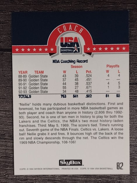 1994 SkyBox USA #82 Don Nelson CO