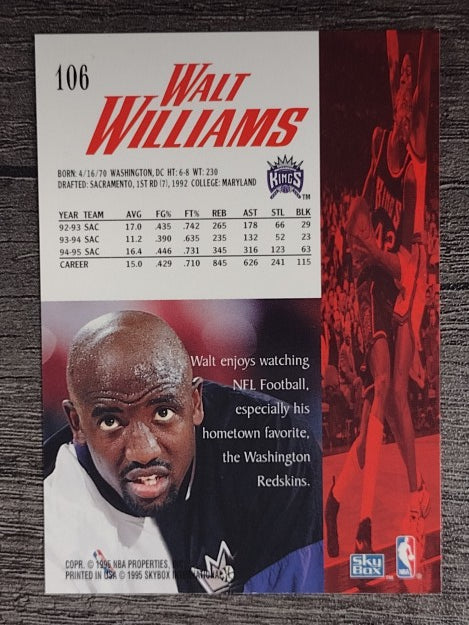 1995-96 SkyBox Premium #106 Walt Williams