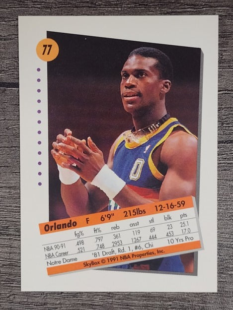1991-92 SkyBox #77 Orlando Woolridge