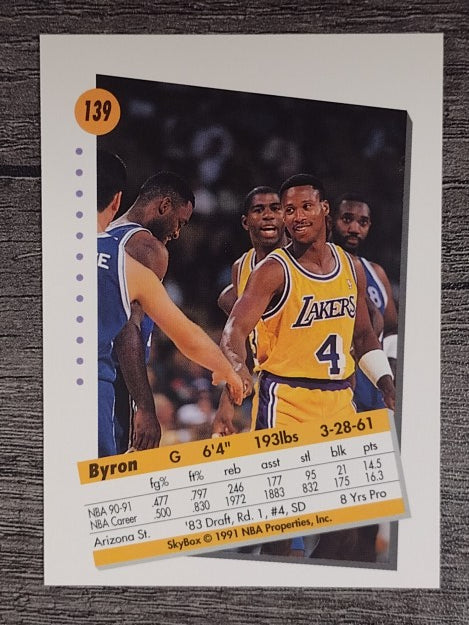1991-92 SkyBox #139 Byron Scott