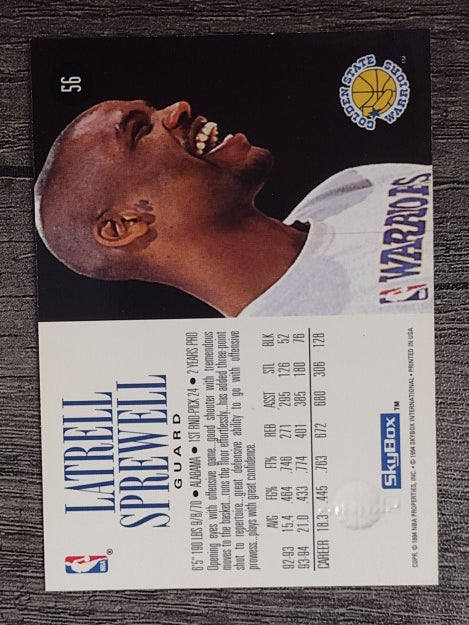 1994-95 SkyBox Premium #56 Latrell Sprewell