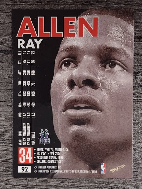 1998-99 SkyBox Premium #92 Ray Allen