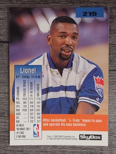1992-93 SkyBox #215 Lionel Simmons