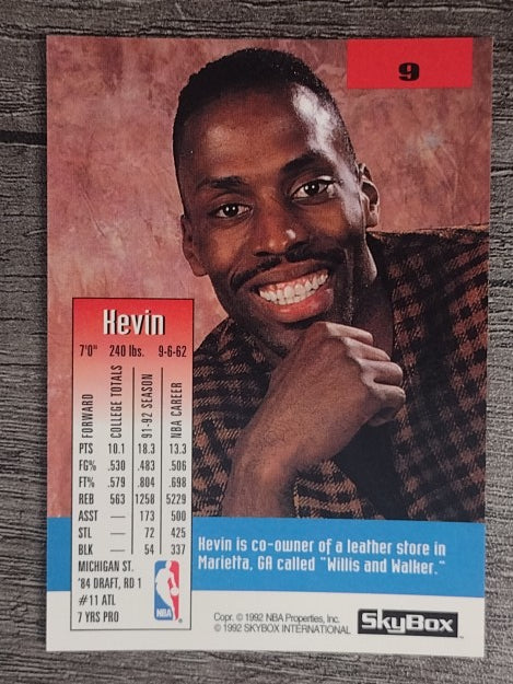 1992-93 SkyBox #9 Kevin Willis