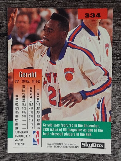 1992-93 SkyBox #334 Gerald Wilkins