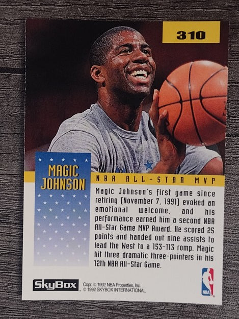1992-93 SkyBox #310 Magic Johnson AS MVP