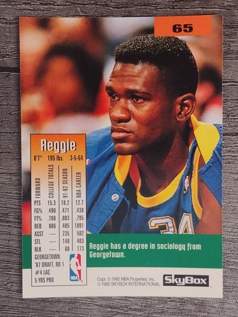 1992-93 SkyBox #65 Reggie Williams