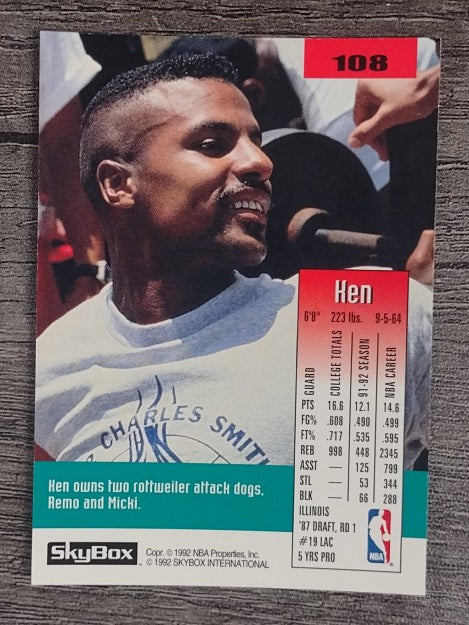 1992-93 SkyBox #108 Ken Norman