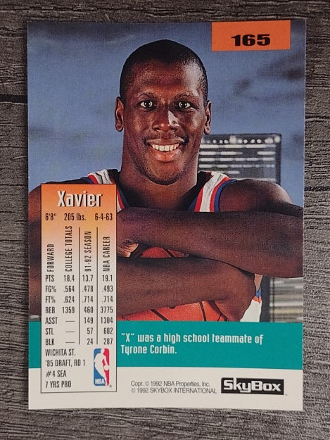 1992-93 SkyBox #165 Xavier McDaniel