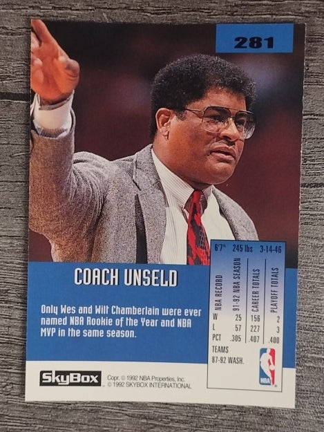 1992-93 SkyBox #281 Wes Unseld CO