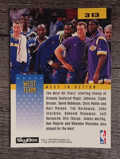 1992-93 SkyBox #313 Karl Malone/Group AS