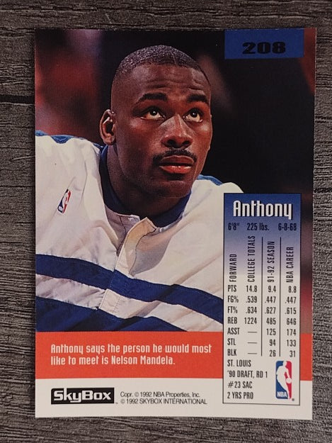 1992-93 SkyBox #208 Anthony Bonner