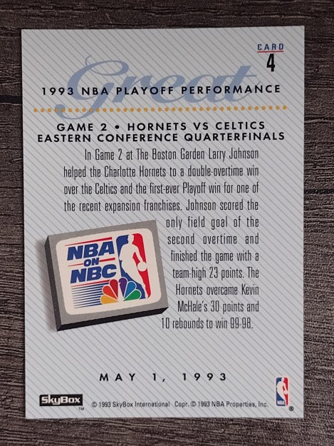 1993-94 SkyBox Premium #4 Larry Johnson PO