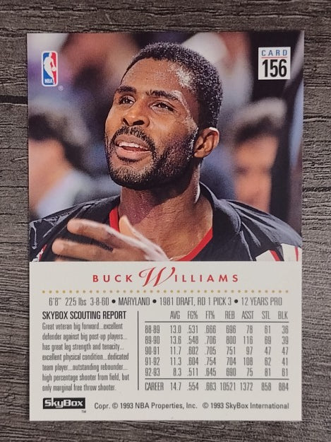 1993-94 SkyBox Premium #156 Buck Williams