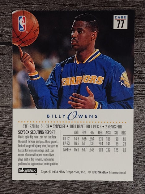 1993-94 SkyBox Premium #77 Billy Owens