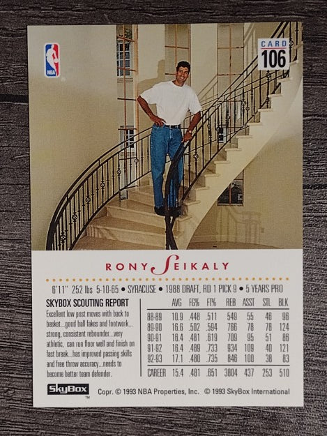 1993-94 SkyBox Premium #106 Rony Seikaly