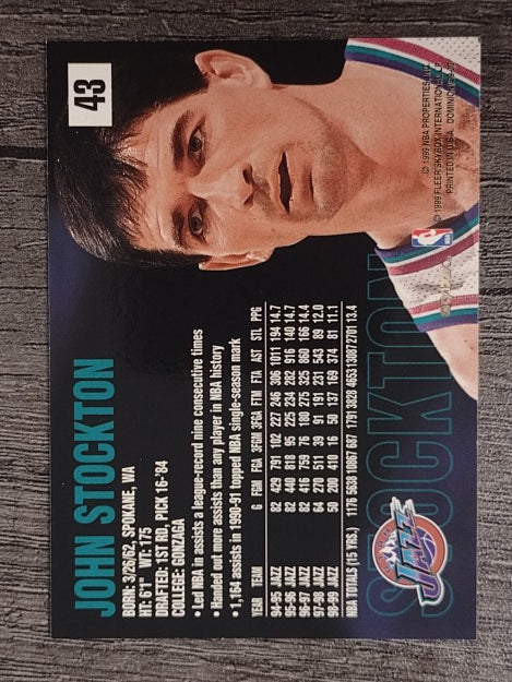 1999-00 SkyBox Dominion #43 John Stockton