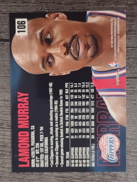 1999-00 SkyBox Dominion #106 Lamond Murray