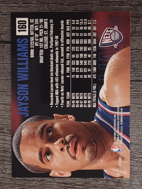 1999-00 SkyBox Dominion #160 Jayson Williams