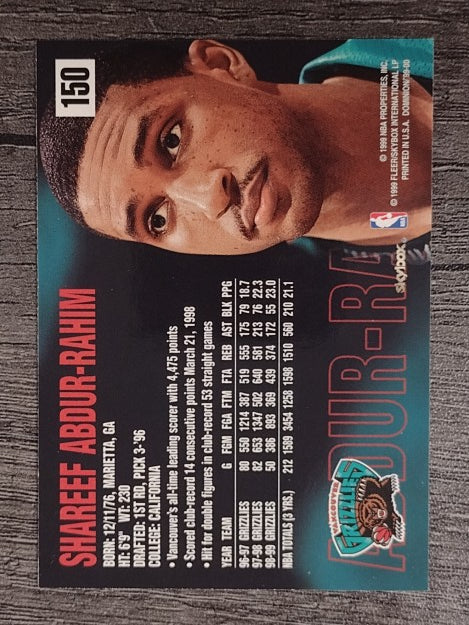 1999-00 SkyBox Dominion #150 Shareef Abdur-Rahim