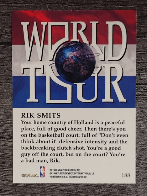 1999-00 SkyBox Dominion #188 Rik Smits WT