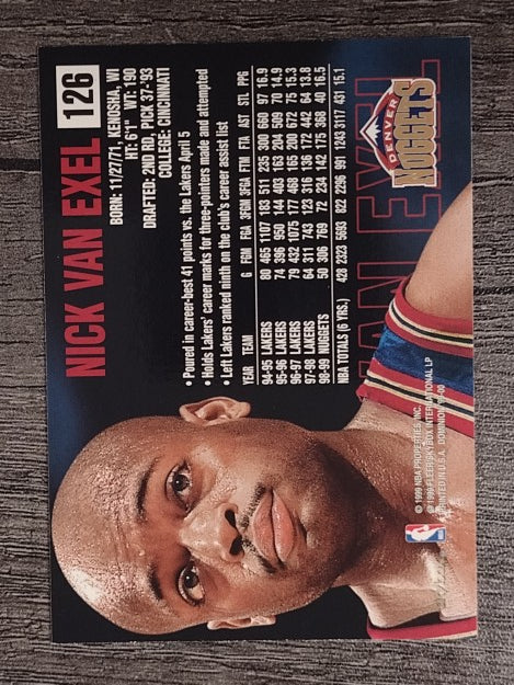 1999-00 SkyBox Dominion #126 Nick Van Exel