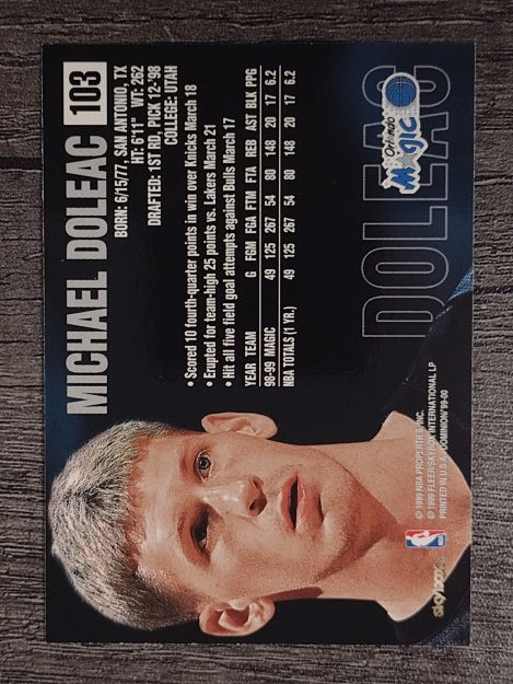 1999-00 SkyBox Dominion #103 Michael Doleac