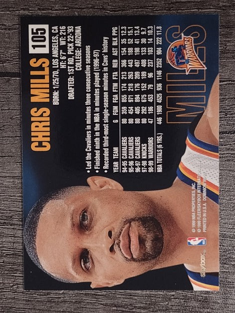 1999-00 SkyBox Dominion #105 Chris Mills