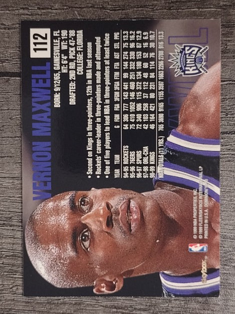 1999-00 SkyBox Dominion #112 Vernon Maxwell